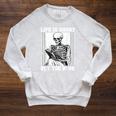 Life Is Short Buy The Book Skeleton Reading Book Raglan Sleeve Sweatshirt Heather Mustard Life Is Short Buy The Book Skeleton Reading Book Raglan Sleeve Sweatshirt Heather Mustard