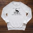 Life With Good Literature Coffee Cats And Books Raglan Sleeve Sweatshirt Heather Mustard Life With Good Literature Coffee Cats And Books Raglan Sleeve Sweatshirt Heather Mustard