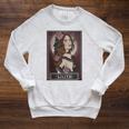 Lilith Goddess Tarot Card Book Of Shadows Raglan Sleeve Sweatshirt Heather Mustard