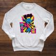Lilo And Stitch 626 Outerspace Alien Comic Book Page Raglan Sleeve Sweatshirt Heather Mustard