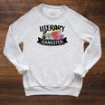 Literary Gangster Book Lover Bookish Bookworm Reader For Her Raglan Sleeve Sweatshirt Heather Mustard