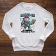 Locked In Meme Book Is Peak Quote Raglan Sleeve Sweatshirt Heather Mustard