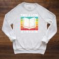 Take a Look Its In a Book Raglan Sleeve Sweatshirt Heather Mustard