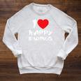 I Love Happy Endings Massage Book Reader Idea T-Shirt Raglan Sleeve Sweatshirt Heather Mustard