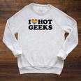 I Love Hot Geeks Cute Pride Gamer Book Nerd Fandom Fan Premium Tri-Blend Raglan Sleeve Sweatshirt Heather Mustard I Love Hot Geeks Cute Pride Gamer Book Nerd Fandom Fan Premium Tri-Blend Raglan Sleeve Sweatshirt Heather Mustard