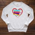 I Love Reading Book Heart Love Books Library Raglan Sleeve Sweatshirt Heather Mustard