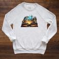 Magical Book Raglan Sleeve Sweatshirt Heather Mustard Magical Book Raglan Sleeve Sweatshirt Heather Mustard