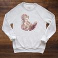 Marie Antoinette Reading A Book Raglan Sleeve Sweatshirt Heather Mustard