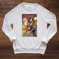 Marvel Captain Marvel Versus Rogue Revenge Comic Book Cover Raglan Sleeve Sweatshirt Heather Mustard Marvel Captain Marvel Versus Rogue Revenge Comic Book Cover Raglan Sleeve Sweatshirt Heather Mustard