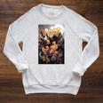 Marvel Comixology Avengers Issue 1 Of 10 Comic Book Cover Raglan Sleeve Sweatshirt Heather Mustard