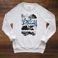 Marvel Venom Comic Book Illustrations Panel Graphic T-Shirt Raglan Sleeve Sweatshirt Heather Mustard