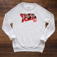 Marvel X-Men '97 & Bold Comic Book Logo Fill Raglan Sleeve Sweatshirt Heather Mustard