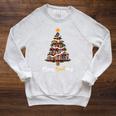 Merry Bookmas Book Reading Lover Library Reader Enthusiast Raglan Sleeve Sweatshirt Heather Mustard
