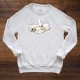 Moby Dick Whale Shirt Literature Book Reader Raglan Sleeve Sweatshirt Heather Mustard