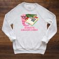 Mommys Reading Buddy Bookworm Humor Book Lover Mom Raglan Sleeve Sweatshirt Heather Mustard