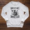 Morally Grey Book Club Skeleton Books Lover Bookworm Raglan Sleeve Sweatshirt Heather Mustard Morally Grey Book Club Skeleton Books Lover Bookworm Raglan Sleeve Sweatshirt Heather Mustard