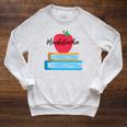 Mouseketeacher A Magical Apple And Books Theme For Teachers Raglan Sleeve Sweatshirt Heather Mustard Mouseketeacher A Magical Apple And Books Theme For Teachers Raglan Sleeve Sweatshirt Heather Mustard