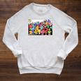 Mr Men Little Miss Retro Colourful Comic Book Scene Raglan Sleeve Sweatshirt Heather Mustard Mr Men Little Miss Retro Colourful Comic Book Scene Raglan Sleeve Sweatshirt Heather Mustard