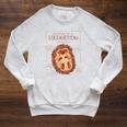 Natural Science Textbook Anatomy Hedgehog Raglan Sleeve Sweatshirt Heather Mustard