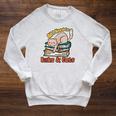 All I Need Is Books And Cats Book Lover Cat Lover Raglan Sleeve Sweatshirt Heather Mustard