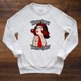 Nerdy Dirty Inked & Curvy Book Lover Tattoo Pop Art Girl Raglan Sleeve Sweatshirt Heather Mustard