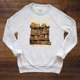 I Have No Shelf Control Book Lover Day Reading Books Library Raglan Sleeve Sweatshirt Heather Mustard