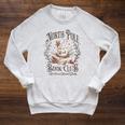 North Pole Readers Club Bookish Xmas Santa Book Reading Raglan Sleeve Sweatshirt Heather Mustard North Pole Readers Club Bookish Xmas Santa Book Reading Raglan Sleeve Sweatshirt Heather Mustard