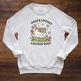 Oops I Got Another Book Goose Reading Humor Raglan Sleeve Sweatshirt Heather Mustard