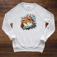 Open Book With Colorful Floral Reading Magic Raglan Sleeve Sweatshirt Heather Mustard Open Book With Colorful Floral Reading Magic Raglan Sleeve Sweatshirt Heather Mustard