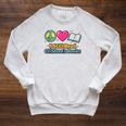 Peace Love Reading Books Cute I Still Read Childrens Books Raglan Sleeve Sweatshirt Heather Mustard Peace Love Reading Books Cute I Still Read Childrens Books Raglan Sleeve Sweatshirt Heather Mustard