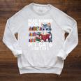 Pet Cats Fight Evil Read Banned Books Raglan Sleeve Sweatshirt Heather Mustard