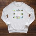 Plant A Seed Read Summer Reading 2026 Cute Farm Tractor Book Raglan Sleeve Sweatshirt Heather Mustard