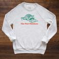 The Plot Thickens Bookish Raccoon Fantasy Book Reader Raglan Sleeve Sweatshirt Heather Mustard