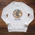 Quiet Mode Fully Activated Cozy Sleeping Raccoon Book Lover Raglan Sleeve Sweatshirt Heather Mustard