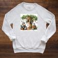 Raccoon Family Reading Around Treetop Home Books Adventure Raglan Sleeve Sweatshirt Heather Mustard Raccoon Family Reading Around Treetop Home Books Adventure Raglan Sleeve Sweatshirt Heather Mustard