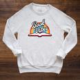 Rainbow Book Vibes Vintage Retro Book Lover & Reading Raglan Sleeve Sweatshirt Heather Mustard Rainbow Book Vibes Vintage Retro Book Lover & Reading Raglan Sleeve Sweatshirt Heather Mustard