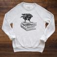 Raven Crow Book Aesthetic Dark Academia Bookworm Raglan Sleeve Sweatshirt Heather Mustard Raven Crow Book Aesthetic Dark Academia Bookworm Raglan Sleeve Sweatshirt Heather Mustard