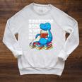 Rawrsome Bookworm Dinosaur T-Rex Book Reading Boys Raglan Sleeve Sweatshirt Heather Mustard Rawrsome Bookworm Dinosaur T-Rex Book Reading Boys Raglan Sleeve Sweatshirt Heather Mustard
