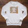 There Is No Such Thing Too Many Book National Library Week Raglan Sleeve Sweatshirt Heather Mustard