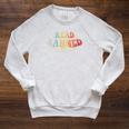 Read Banned Books Advocacy Literature Support Raglan Sleeve Sweatshirt Heather Mustard