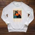 I Read Banned Books Cat Reader Bookworm Raglan Sleeve Sweatshirt Heather Mustard
