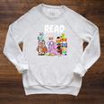 Read Book Club Piggie Elephant Pigeons Teacher Library For Men Women Kids Raglan Sleeve Sweatshirt Heather Mustard