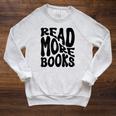 Read More Books Book Lover Raglan Sleeve Sweatshirt Heather Mustard