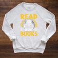 Read More Books Book Lovers Reading Raglan Sleeve Sweatshirt Heather Mustard