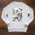 Read Books Fight Fascists Punk Girl Raglan Sleeve Sweatshirt Heather Mustard