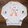 Read More Books Ghosts Reading Book Teacher Halloween Raglan Sleeve Sweatshirt Heather Mustard