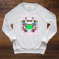 Read Books Be Happy Panda Literacy Reading Teacher Raglan Sleeve Sweatshirt Heather Mustard