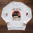 i Read Books And i Know Things Cat Reading Coffee Raglan Sleeve Sweatshirt Heather Mustard i Read Books And i Know Things Cat Reading Coffee Raglan Sleeve Sweatshirt Heather Mustard