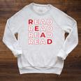 Read Books Library Bookworm Librarian Book Lover Raglan Sleeve Sweatshirt Heather Mustard