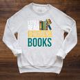 I Still Read Childrens Books Bibliophile Reader Raglan Sleeve Sweatshirt Heather Mustard